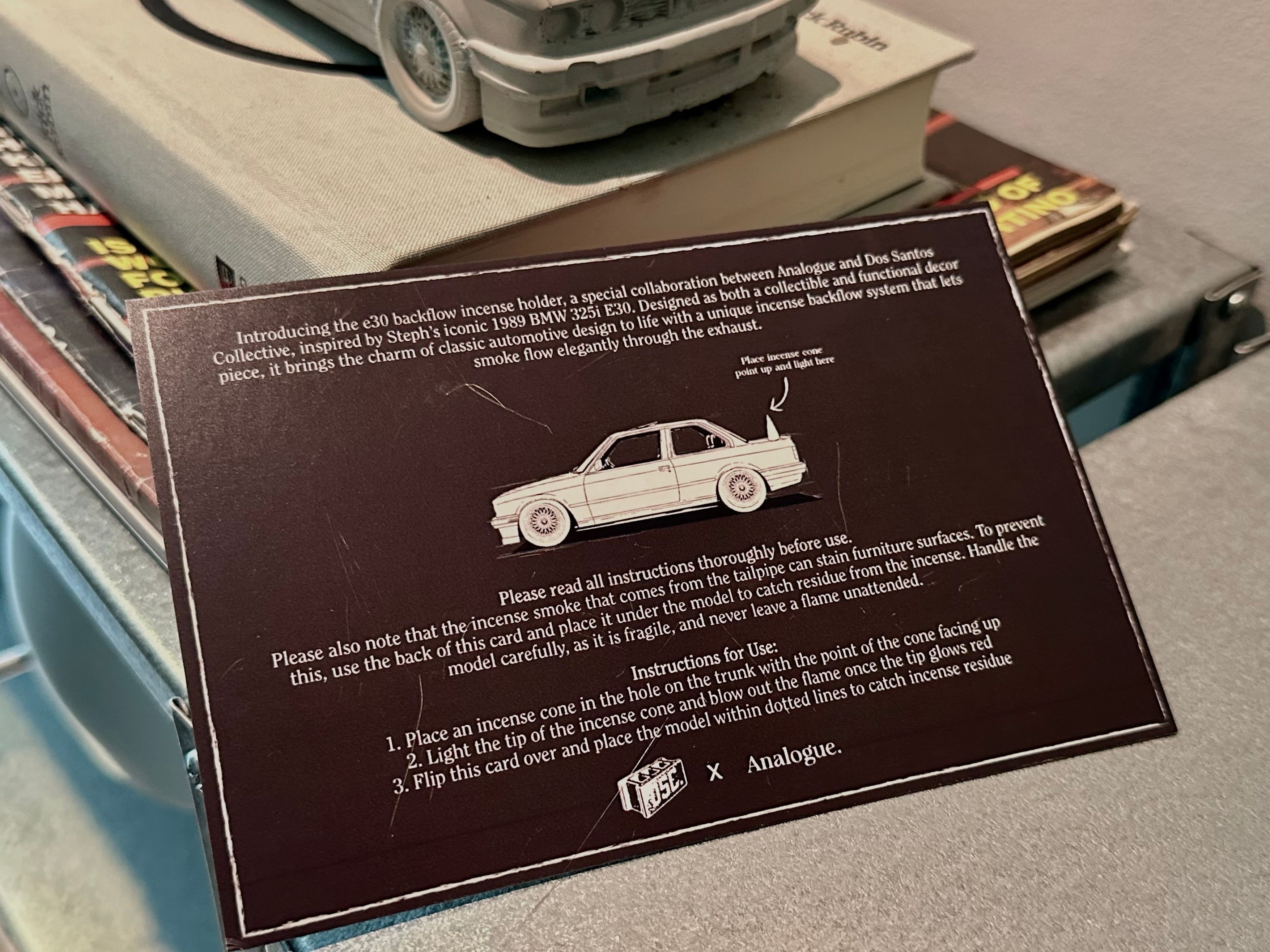 E30 Backflow Incense Holder